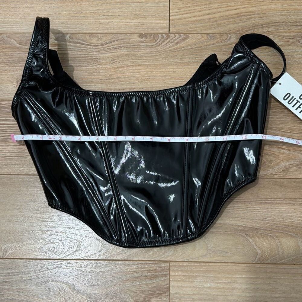 NWT Urban Outfitters Out from under loverstruck patent corset top size small - Picture 5 of 8